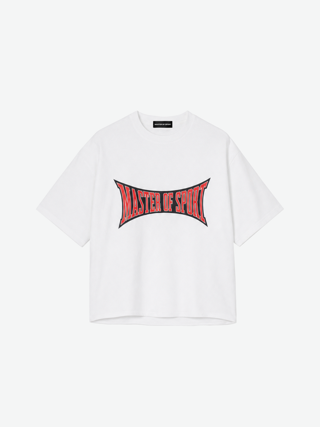 Master of Sport Expanded Logo Box Fit Tee,  White