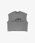MOS Weft-Knit French Terry Top, Grey