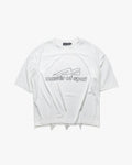 Master of Sport Legacy Logo Box Fit Mesh Tee, White