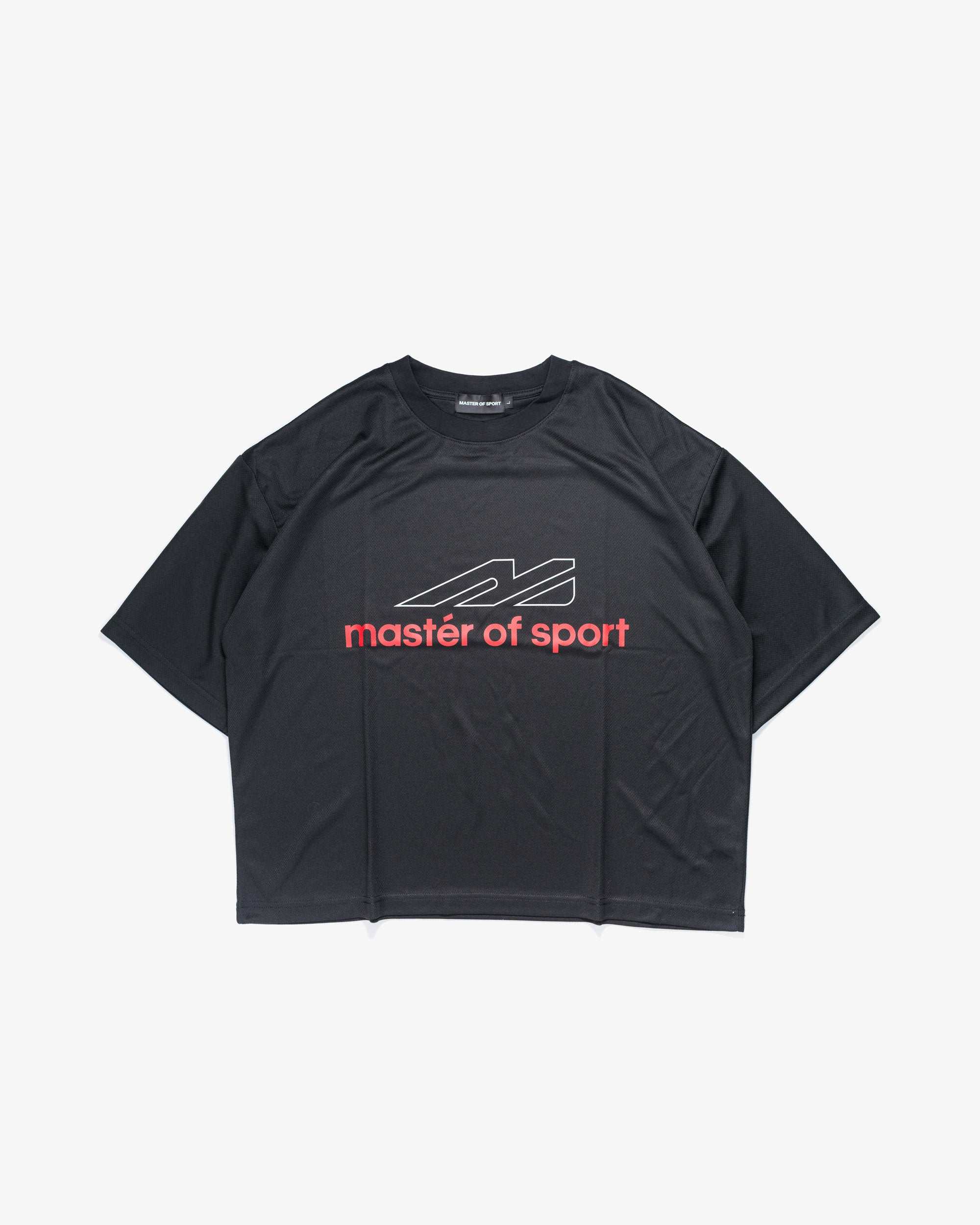 Master of Sport Legacy Logo Box Fit Performance Tee, Black